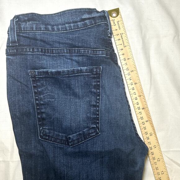 7 For All Mankind Womens Mid Rise Straight Leg Jeans Size 30 Blue - Picture 4 of 7